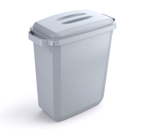 Durable Durabin Slim Bin 60 Litres Grey Ref S10496050