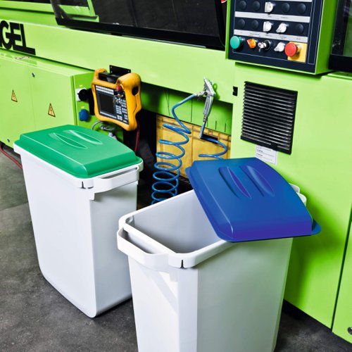 Durable Lid for use with the Durabin Rectangular Waste Bin 60 Litre. The lid is food-safe according to EU Regulation no. 1935/2004/EC. The lid measures 501x272x57.5mm and is 100% recyclable.