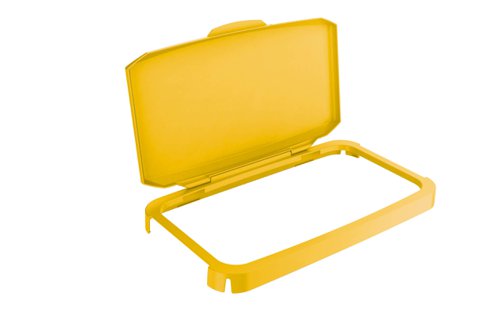 Durable DURABIN 60L Hinged Bin Lid - Strong and Food & Freezer Safe - Yellow