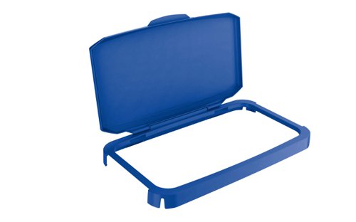 Durable DURABIN 60L Hinged Bin Lid - Strong and Food & Freezer Safe - Blue