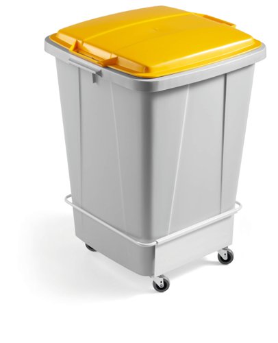 Robust metal trolley for holding one DURABIN 90 litre trolley. Perfect for use in the office and warehouse environment. The trolley has four sturdy wheels for easy handing and moving. The trolley is made of coated metal which is built to withstand the busy working environment.Dimensions: 385 x 395 x 180mm (L x W x H)