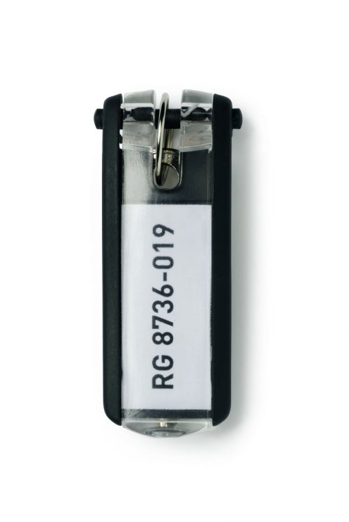 Durable Key Clip Black [Pack 6] 195701