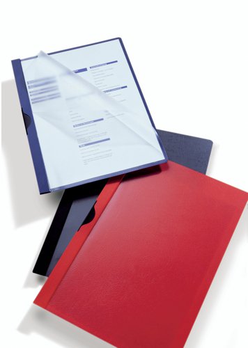Durable EUROCLIP 3mm Document File Dark Blue - Pack of 25  200207