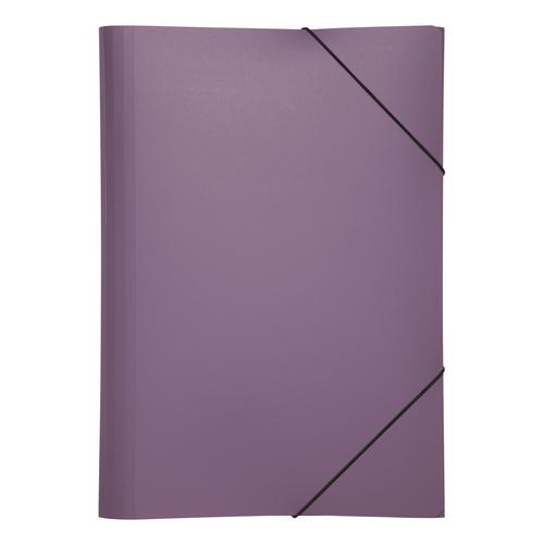 Pagna PP Elasticated Folders A4 Purple 2161312 [Pack 10]