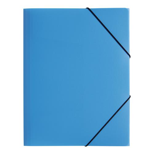 Pagna PP Elasticated Folders A4 Light Blue 2161313 [Pack 10]