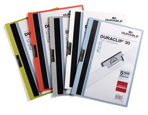 Durable Duraclip A4 Folder 3mm Dark Blue Pack 25 Clip Files PF1335