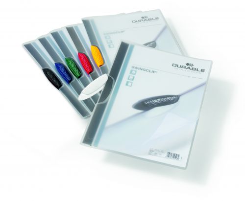 Durable SWINGCLIP Clip Folders A4 Assorted (Pack of 25) 2260/00