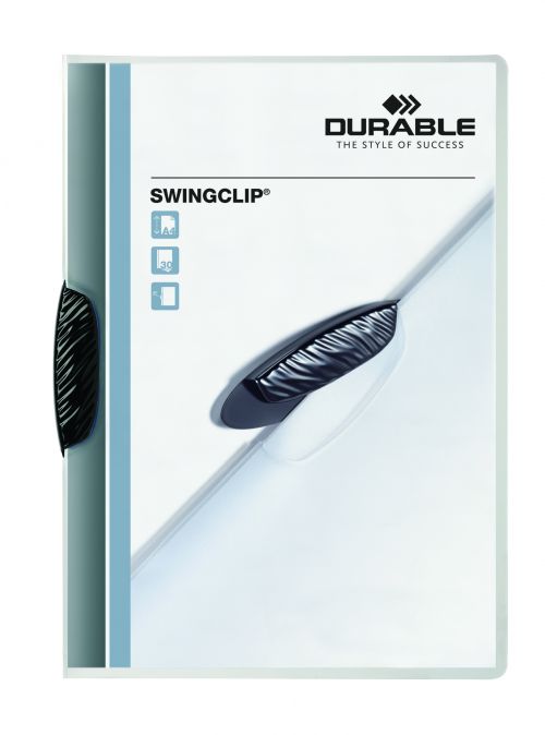 Durable SWINGCLIP Clip Folder A4 Black (Pack of 25) 2260/01