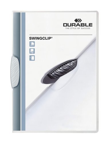 Durable SWINGCLIP 30 Document Swing Clip File Folder - 25 Pack - A4 White