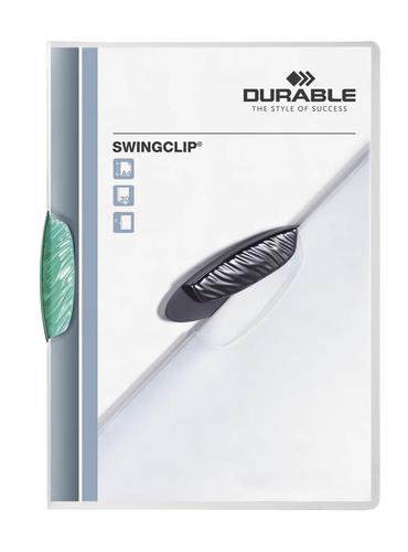 Durable SWINGCLIP® A4 Clip Folder Dark Green - Pack of 25  226032