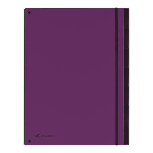 Pagna Master Organiser A4 7-Part Files Purple 2407912 [Pack 10]