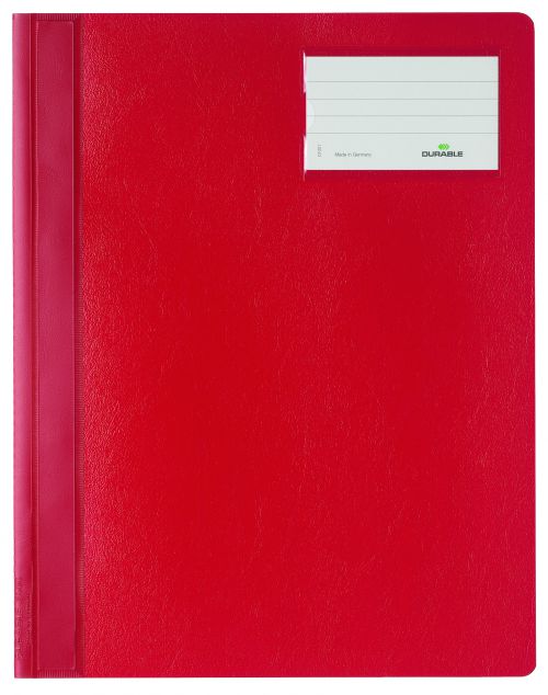 Durable Management File A4 Extra Wide Red - Pack of 25  250003