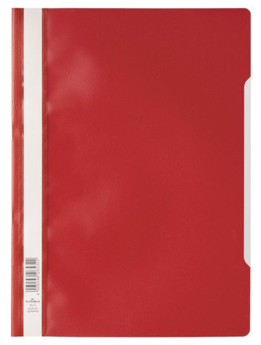 Durable Clear View A4 Folder Red