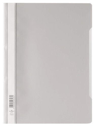 Durable Clear View Project Folder Document Report File - 25 Pack - A4 Grey