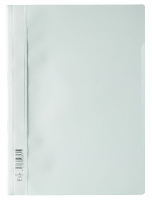 Durable Clear View A4 Folder Economy White - Pack of 50  257302