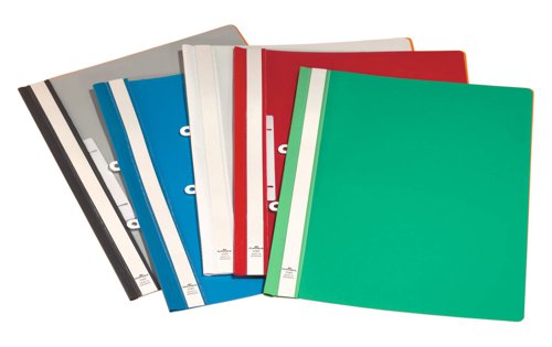 Durables original Clear View folder made from copy safe anti-glare polypropylene. The folder features a transparent front cover, and full length label holder for organisation. The rear cover is recessed for easier page turning and includes a 8cm filing bar for punched paper.With removable filing strip (punched 8 cm) for filing in lever arch files and ring BindersDimensions (W x H): 245 x 310 mmExtra wide A4 format suitable for punched pockets