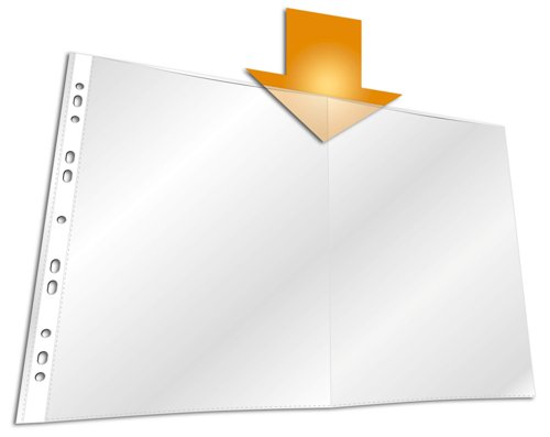 Durable BUSINESS Side Punched Pocket A3