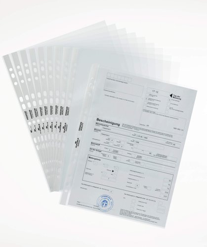 Durable PREMIUM Punched Pocket 100 Clear