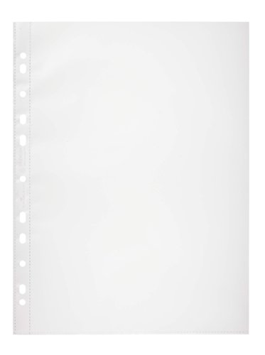 Durable Recycled Punched Pocket PREMIUM Sleeve Wallets - 100 Pack - A4 Clear  268519