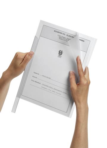 Transparent polypropylene A3 document report cover which comes as a A3 folded sheet. Perfect for use on job applications, important documents and presentations. Ideal for use with Spine Bars 2900 and 2901 to help bind unpunched documents. Capacity for up to 100 A4 sheets.