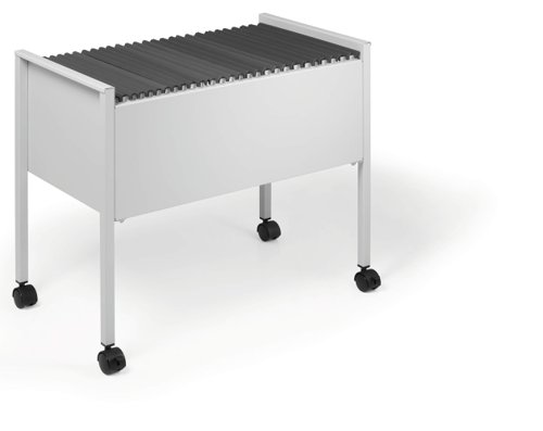 Durable Suspension File Trolley Cart Holds Up To 80 A4 Folders Grey - 309510 - 309510