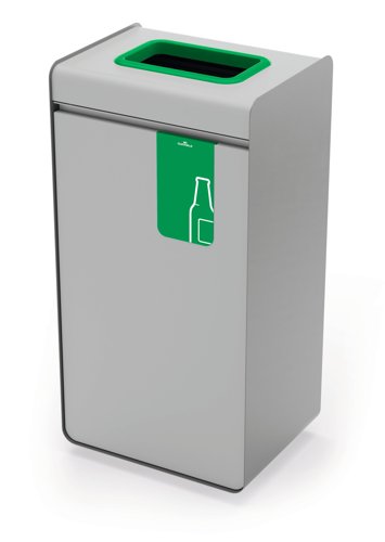 Durable 55L Glass Waste Bin - Sheet Steel Recycling Separation Bin - DURASORT®