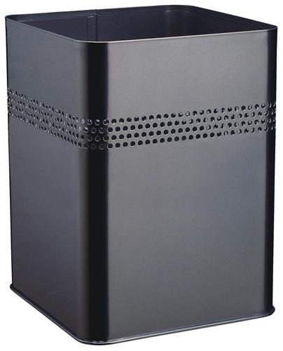 Durable Metal Waste Bin 18.5 Litre with Perforated Ring Pack of 1