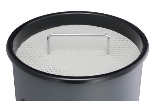 Durable Round Ashtray Bin 17L Black