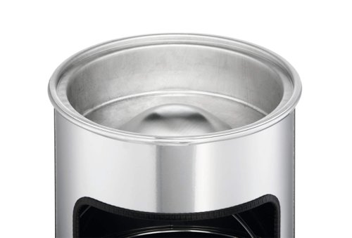 Durable Round Ashtray Bin 17L Silver