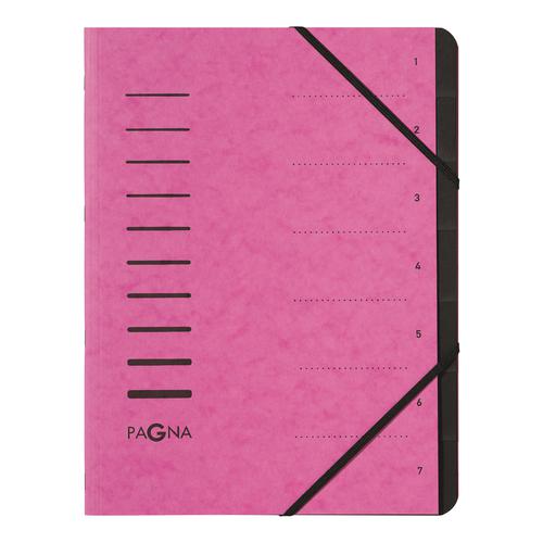 Pagna Pro Part A4 7-Part Files Pink 4005834 [Pack 5]