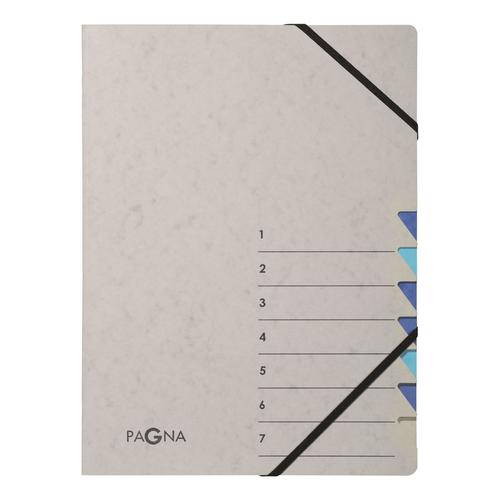 Pagna Pro Deluxe 7-Part File A4 Blue/Light Blue 4430702 [Pack 5]