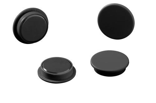 Durable Magnets 32 mm 720p Black Pack of 4