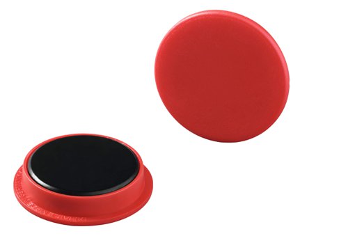 Durable Magnets 37mm Red 475503 [Box 20]