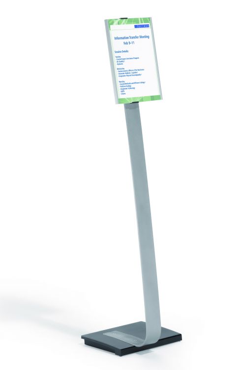 DURABLE Info Sign A4 Infobase Floor Stand Silver