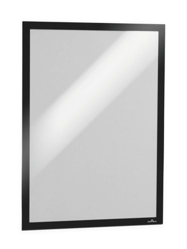 Durable DURAFRAME Self Adhesive Magnetic Signage Frame - A3 Black