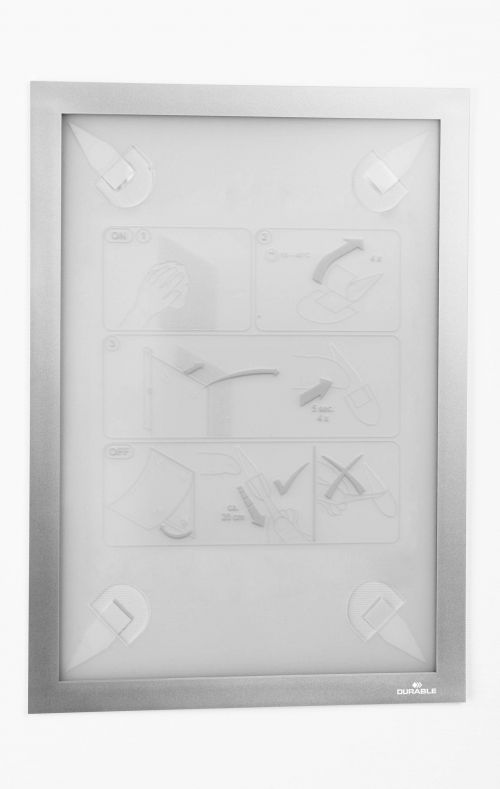 Durable DURAFRAME WALLPAPER A4 Frame Silver 484323