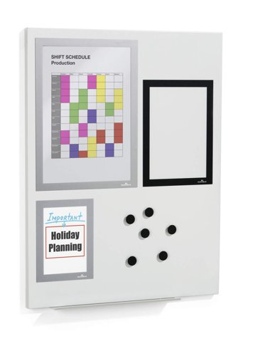 Durable DURAFRAME Magnetic Frame Sign & Document Holder A4 Black (Pack 5) - 486901