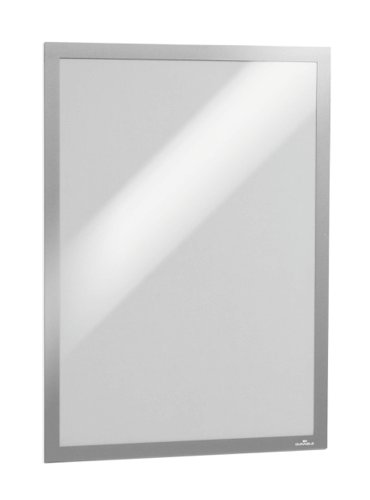 Durable Duraframe™ self adhesive poster frame - silver, A3, pack of 6