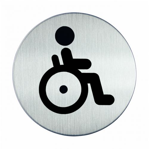 Durable PICTOGRAM Disabled WC 83mm - Pack of 5