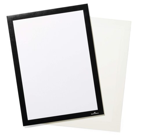 Durable DURAFRAME GRIP Sign & Document Holder with Magnetic Frame for Fabric Surfaces A4 Black - 496801 Durable (UK) Ltd