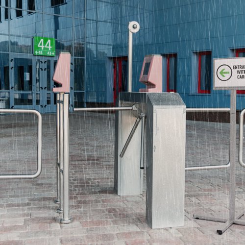 Durable INFO STAND OUTDOOR Stainless Steel Floor Sign - A4 Display Panel - Grey  502057