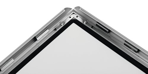 Durable Outdoor Snap Frame Weatherproof Poster Holder Notice Board - A2 Silver