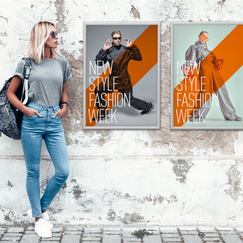 Durable Outdoor Snap Frame Weatherproof Poster Holder Notice Board - A1 Silver