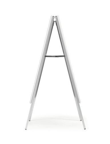 Durable A Board Foldable Pavement Sign Double Sided Snap Frame Stand - A1 Silver