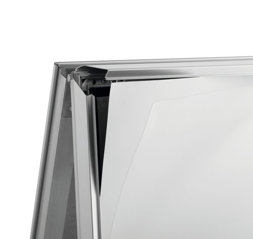 Durable A Board Foldable Pavement Sign Double Sided Snap Frame Stand - A1 Silver