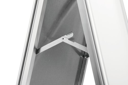 Durable A Board Foldable Pavement Sign Double Sided Snap Frame Stand - A1 Silver