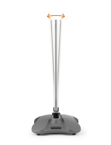 Durable Pavement Sign Heavy Water Base Double Sided Snap Frame Stand - A1 Silver