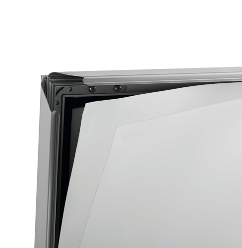 Durable Pavement Sign Heavy Water Base Double Sided Snap Frame Stand - A1 Silver