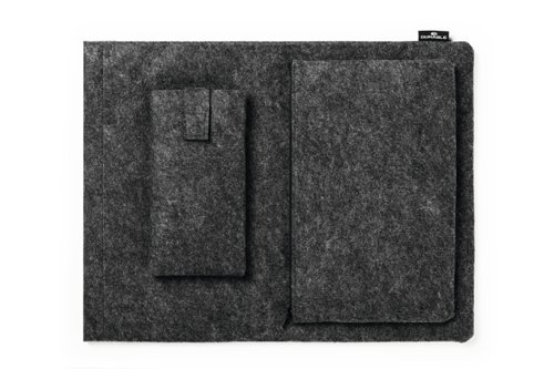 Durable EFFECT Recycled Felt Laptop Laptop Case Sleeve with Phone and Accessory Holders 16.4in - 507158