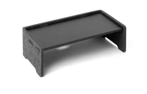 Durable Premium Felt Monitor Riser Laptop Stand Height-Adjustable Shelf
